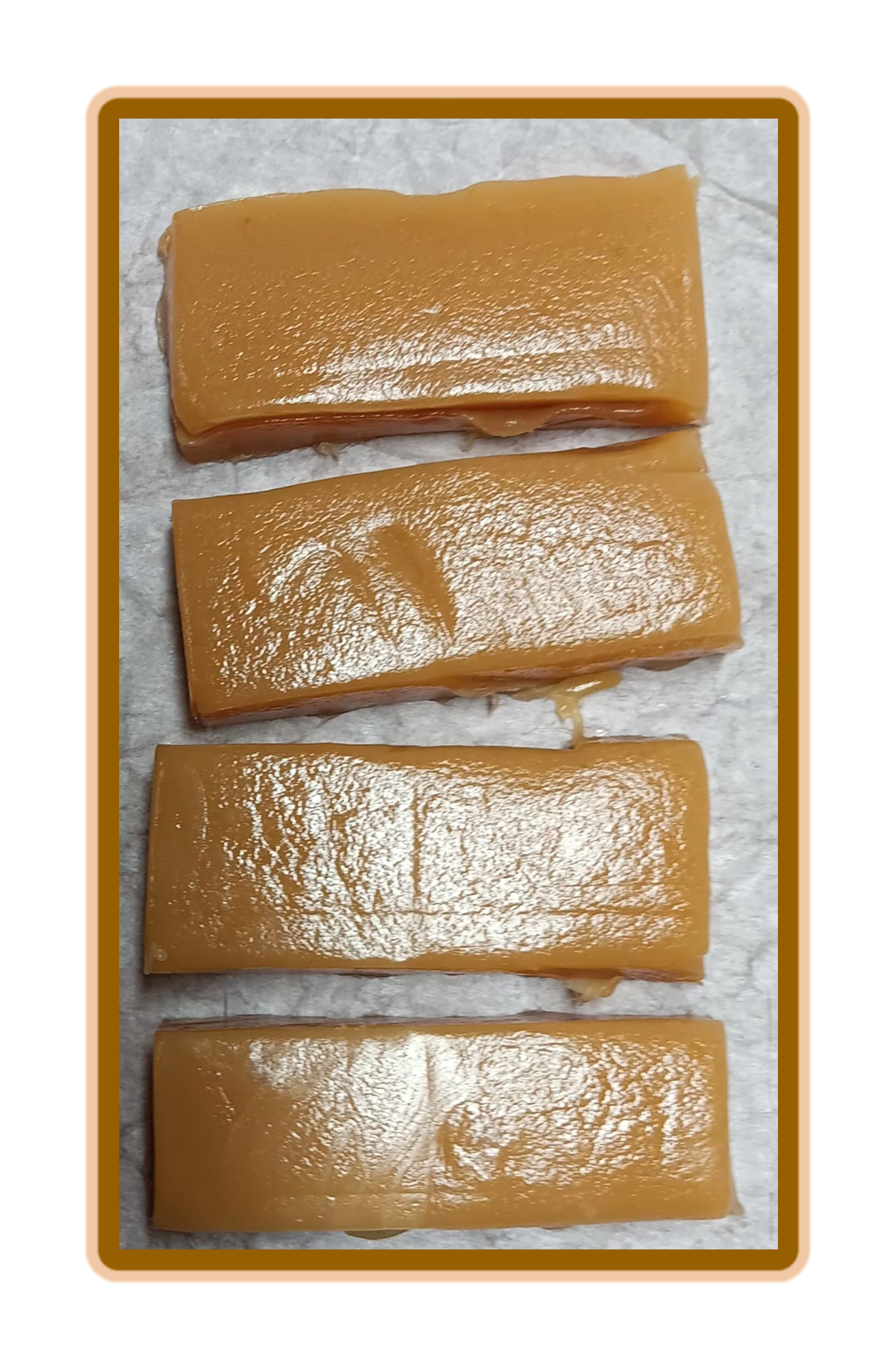 caramels separated